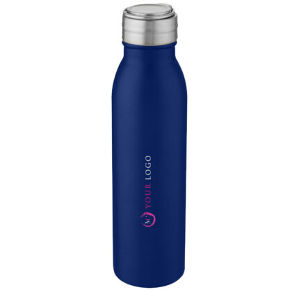 Bouteille de sport Harper 700 ml en acier inoxydable avec boucle métallique - Image au survol