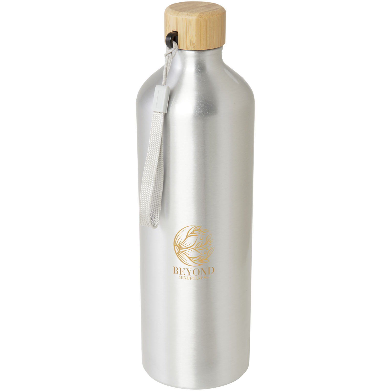 Bouteille d'eau Malpeza de 1 000 ml en aluminium recyclé certifié RCS