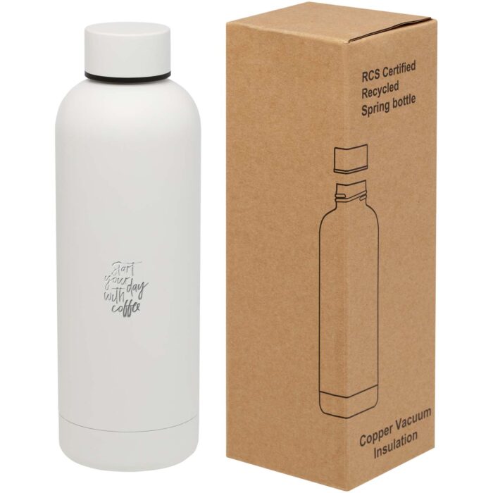 Bouteille isotherme avec isolation par le vide Spring 500 ml en cuivre inoxydable recyclé certifié RCS – Image 2