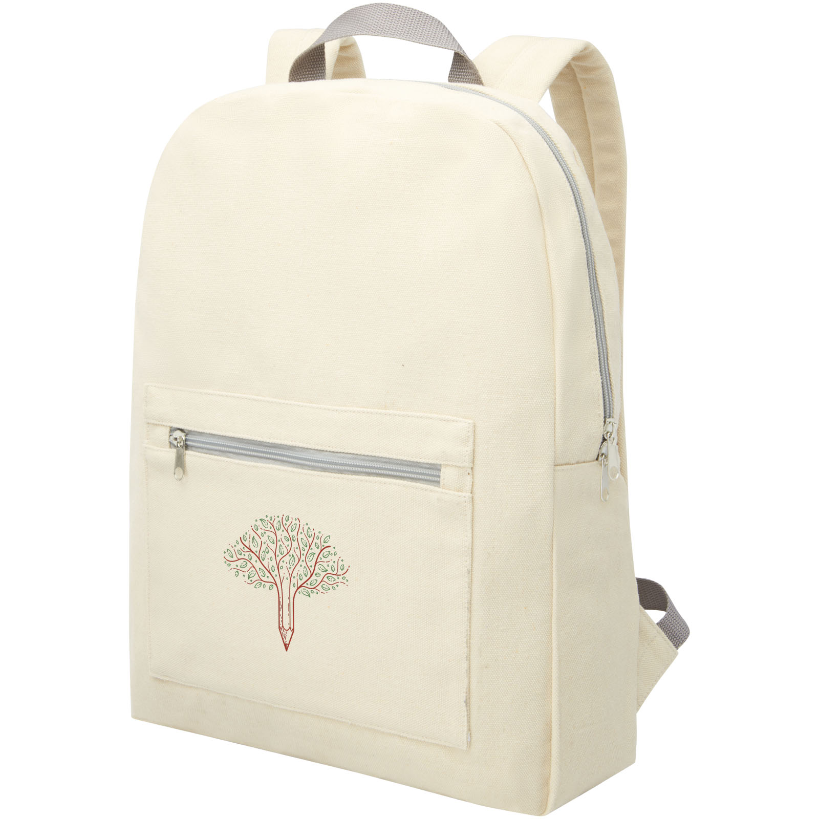 Sac à dos Pheebs en coton recyclé 450 g/m² et polyester 10L