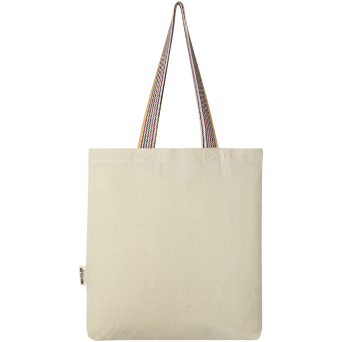 Sac shopping Rainbow de 5 l en coton recyclé 180 g/m² – Image 3