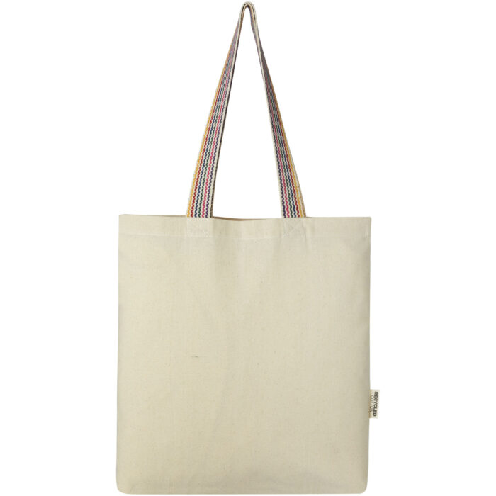 Sac shopping Rainbow de 5 l en coton recyclé 180 g/m²