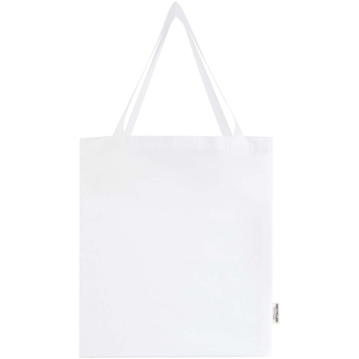 Sac shopping à soufflets Madras en coton recyclé 140 g/m² certifié GRS