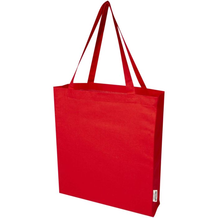 Sac shopping à soufflets Madras en coton recyclé 140 g/m² certifié GRS – Image 9