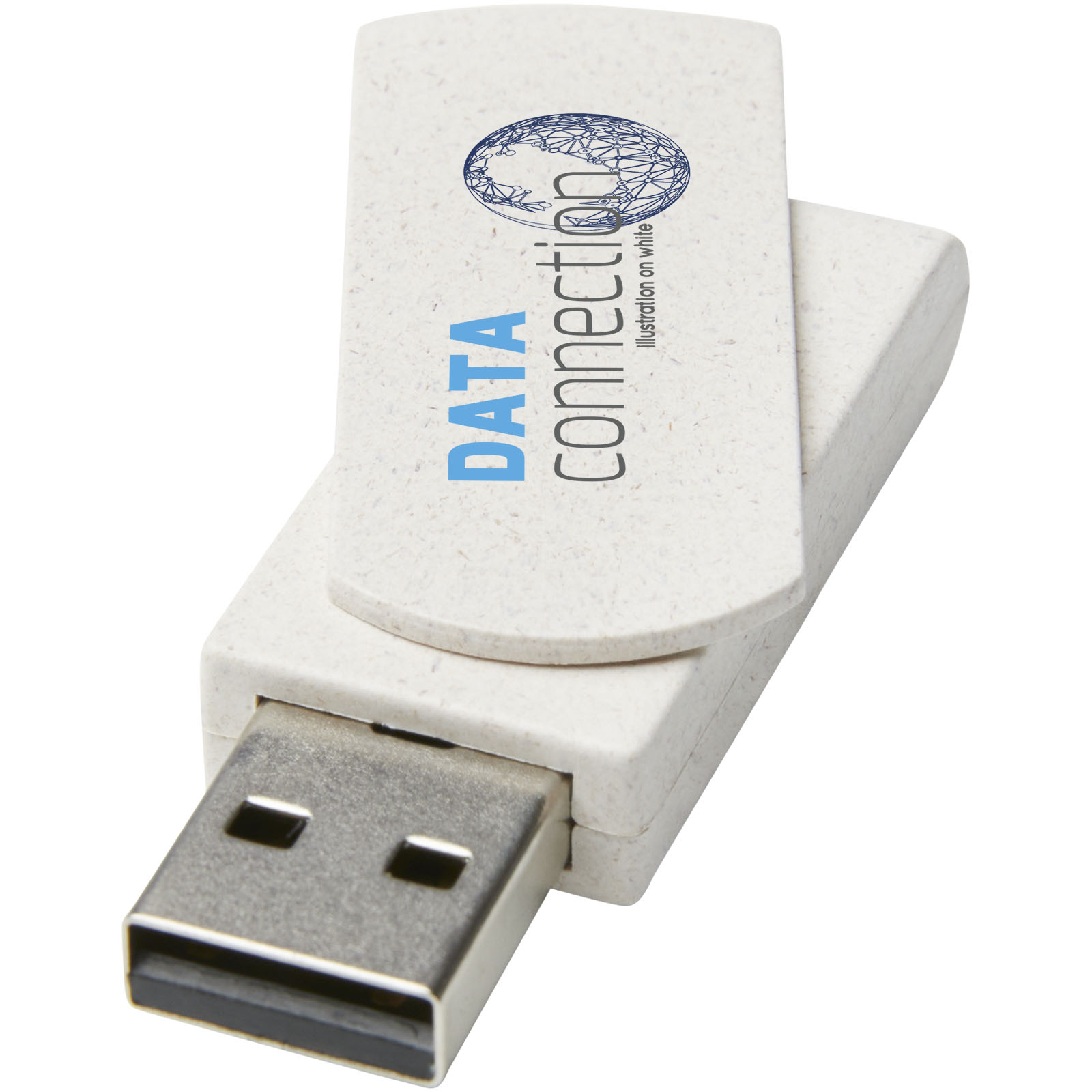 Clé USB Rotate 4 Go en paille de blé