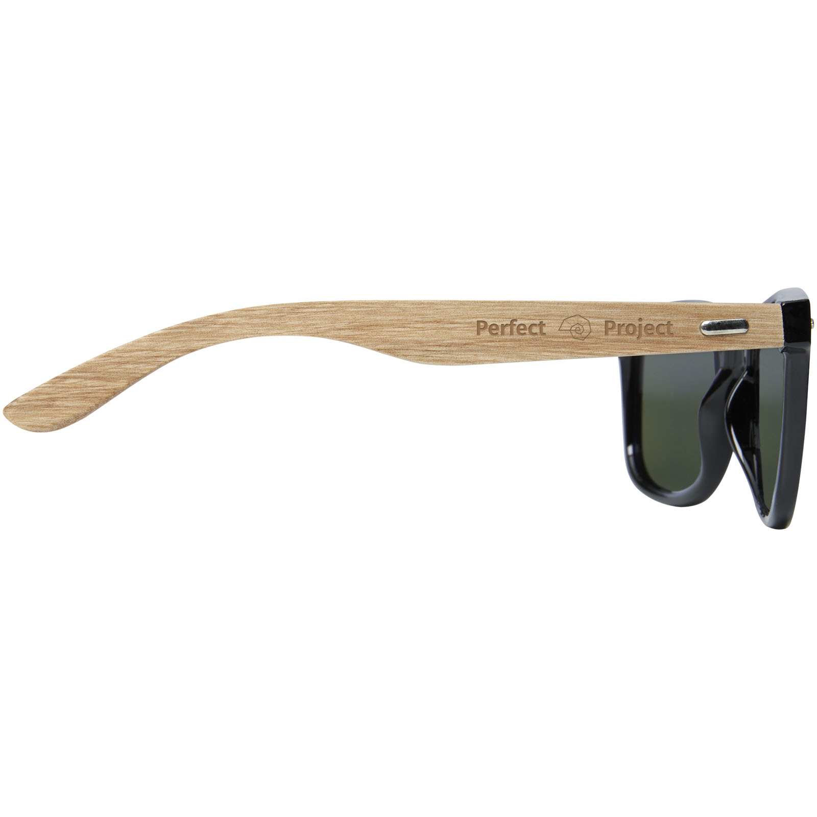 Lunettes de soleil polarisées miroir Hiru en rPET/bois dans coffret cadeau