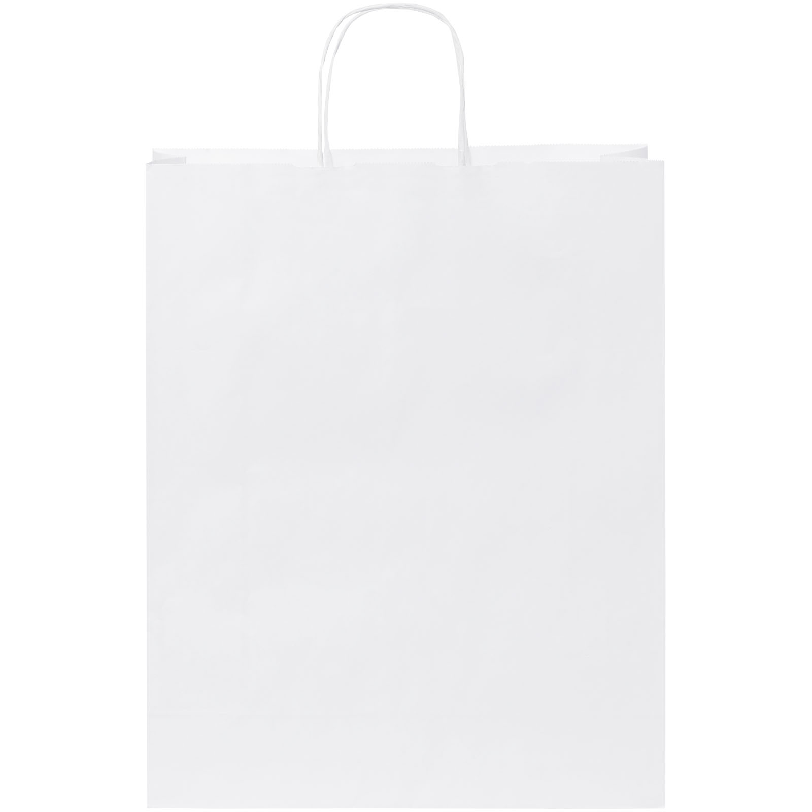 Sac en papier Kraft 80-90 g/m² avec poignées torsadées, grande taille