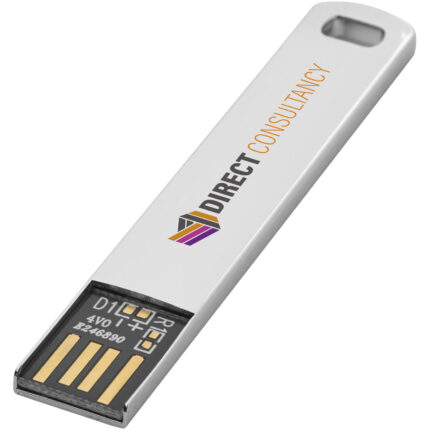 Clé USB 2.0 plate en métal - Image au survol