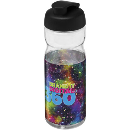 Bouteille de sport H2O Active® Base 650ml avec couvercle à clapet - Image au survol