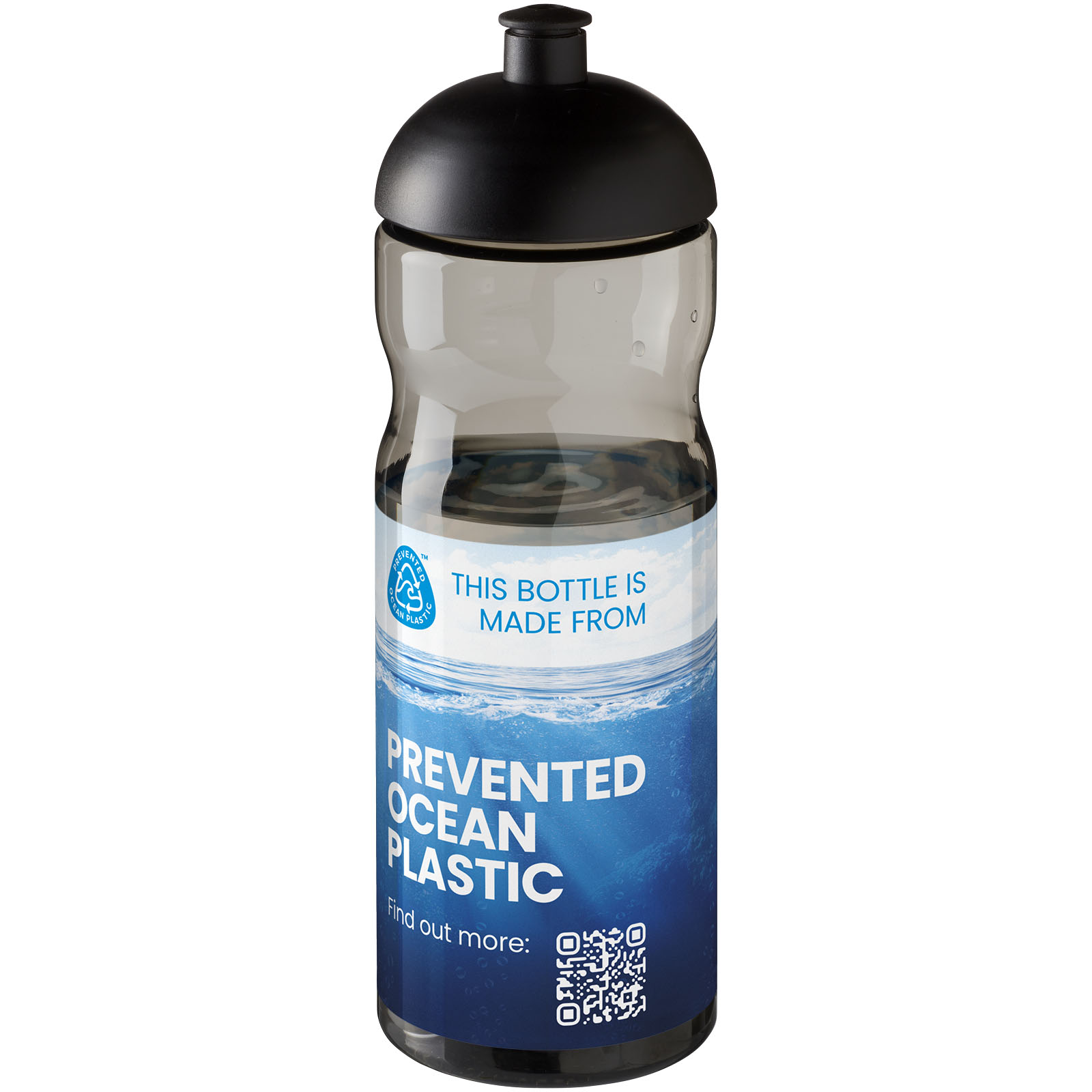 Bouteille de sport H2O Active® Eco Base 650ml avec couvercle dôme