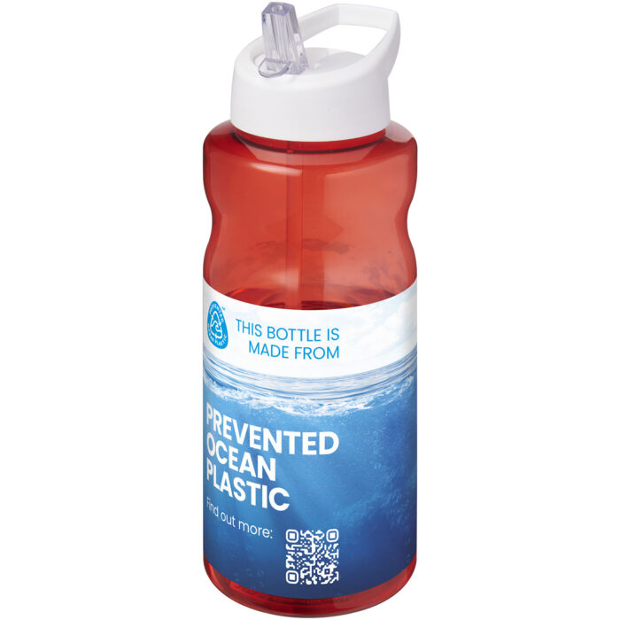 Bouteille de sport H2O Active® Eco Big Base de 1 litre avec couvercle à bec verseur – Image 2