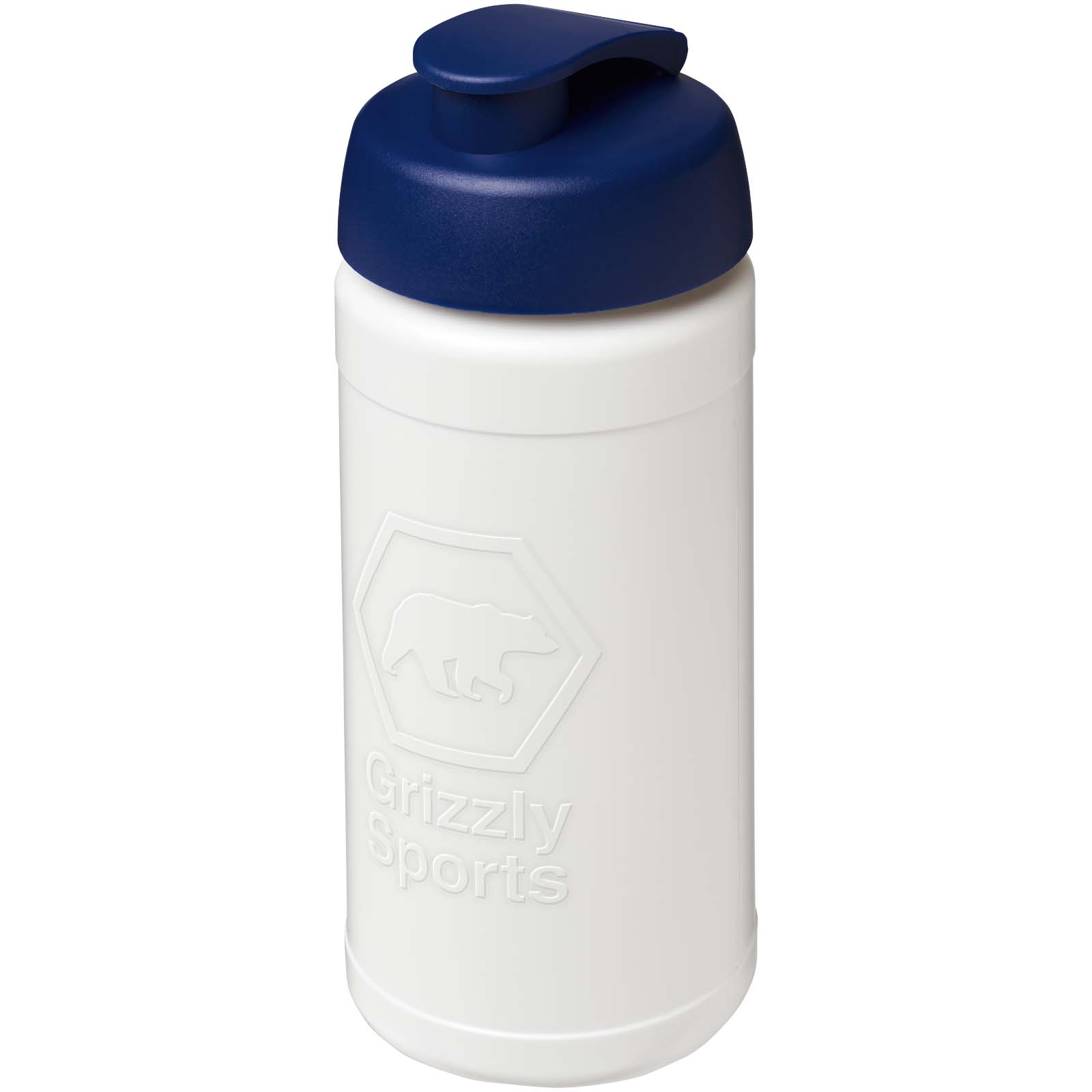 Bouteille de sport Baseline Rise de 500 ml recyclée avec couvercle rabattable