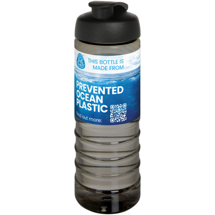 Bouteille de sport H2O Active® Eco Treble de 750 ml avec couvercle à bascule - Image 2