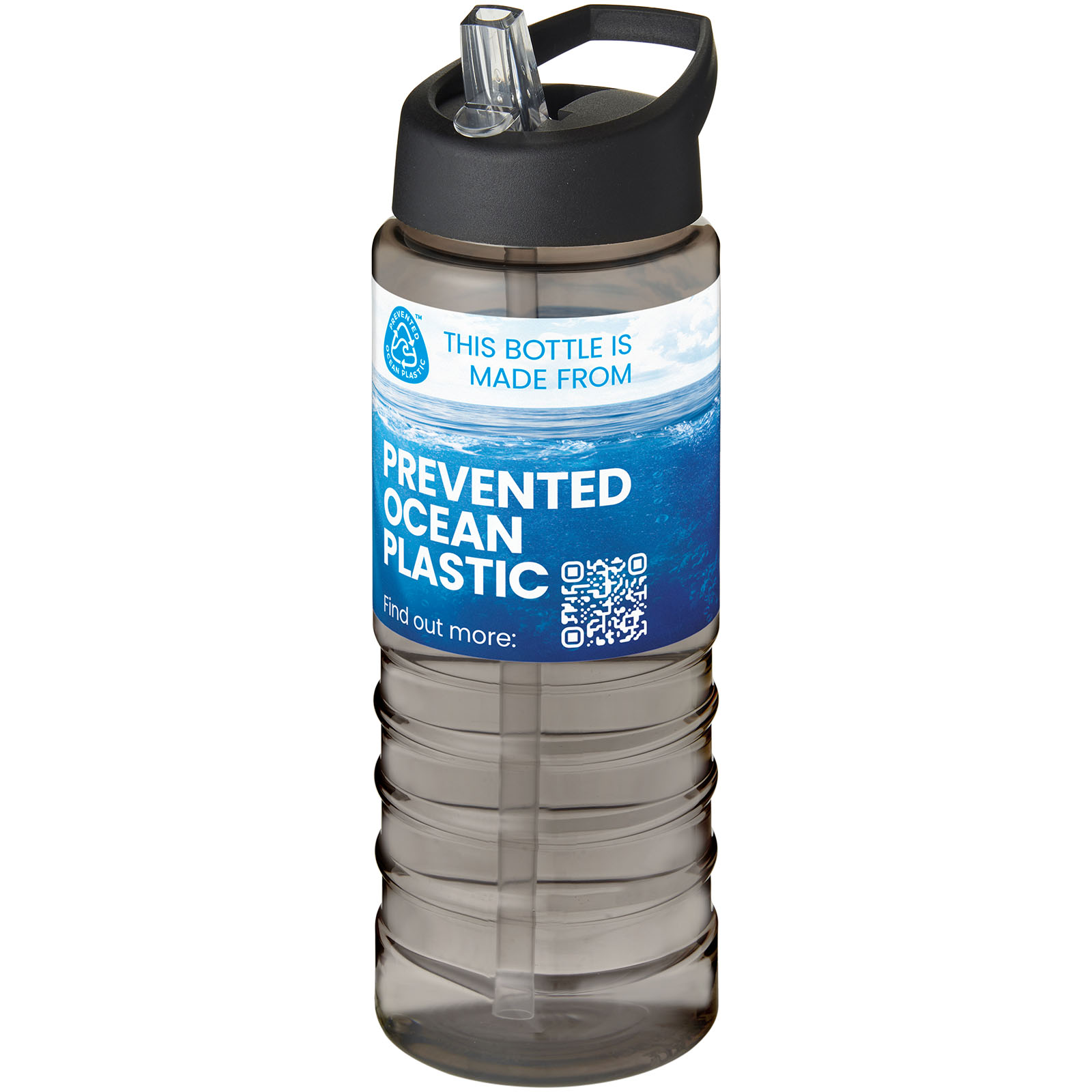 Bouteille de sport H2O Active® Eco Treble de 750 ml avec couvercle à bec verseur