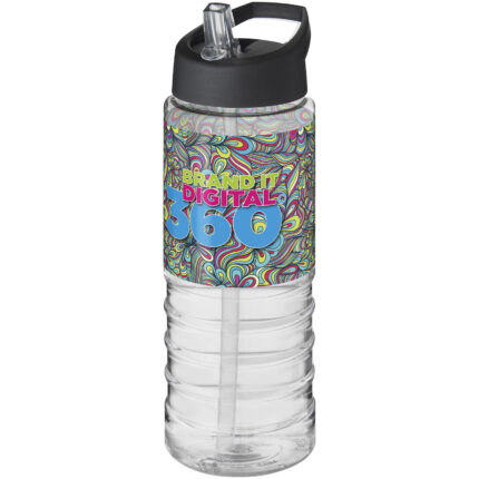 Bouteille de sport H2O Active® Treble 750ml couvercle verseur - Image au survol