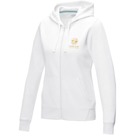 Sweat full zip à capuche Ruby bio femme - Image au survol