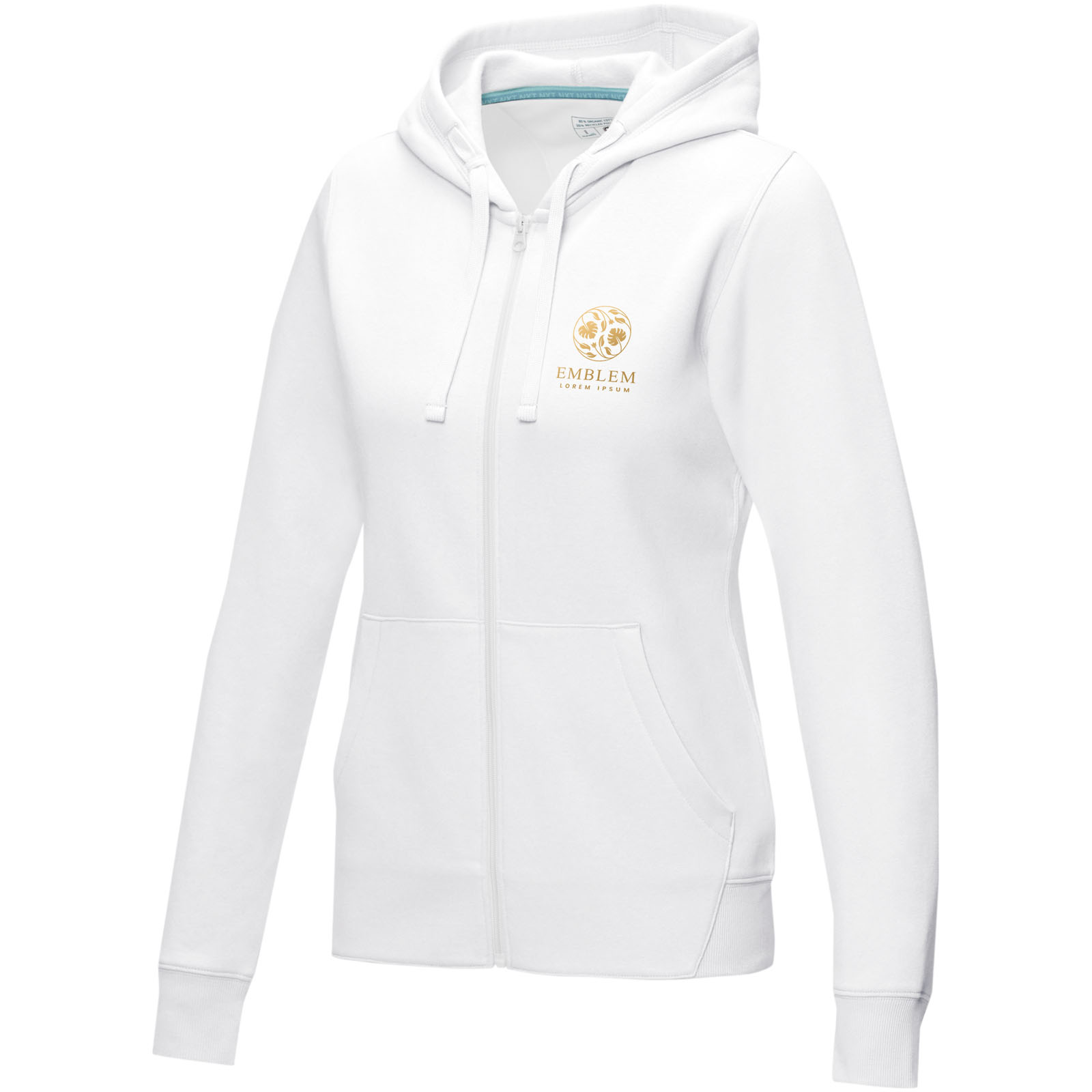 Sweat full zip à capuche Ruby bio femme