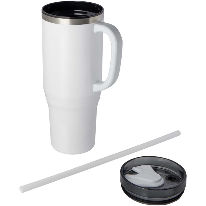 Mug isotherme Melbourne 1200 ml certifié RCS avec paille - Image 3