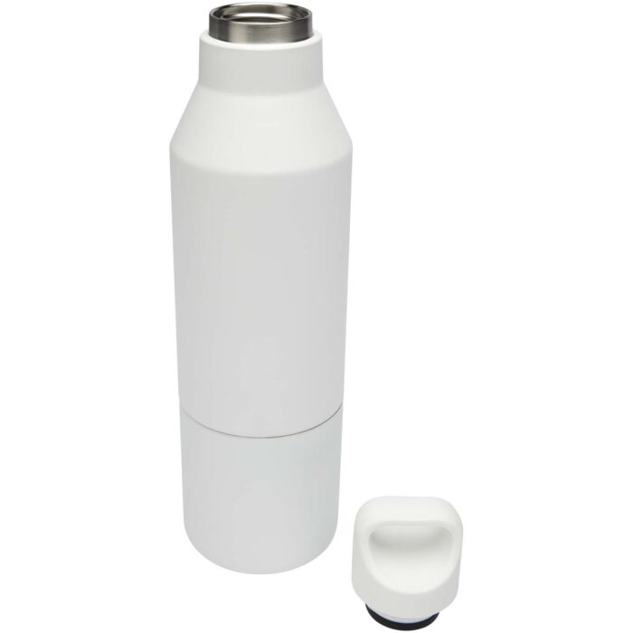 Bouteille isotherme Odessy de 600 ml en acier inoxydable recyclé RCS avec gobelet de 300 ml – Image 4