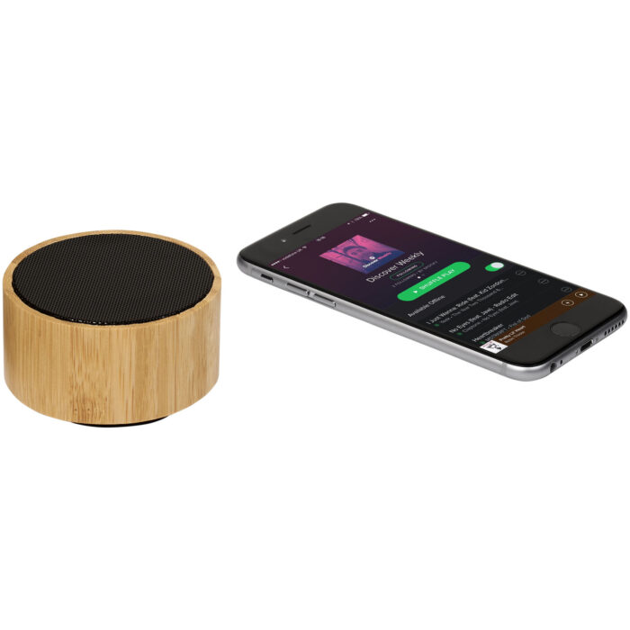 Haut-parleur Bluetooth® en bambou Cosmos – Image 4