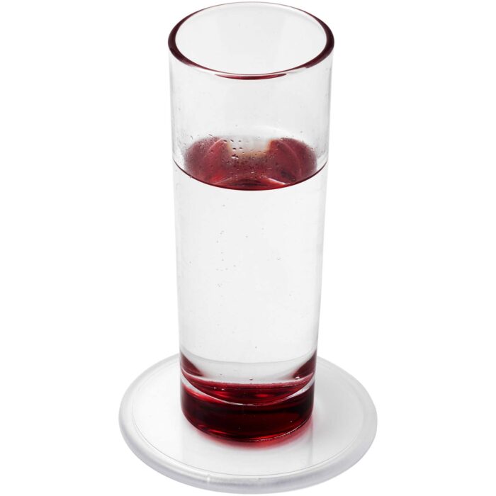 Sous-verre rond Ellison plastique avec insertion de papier – Image 2