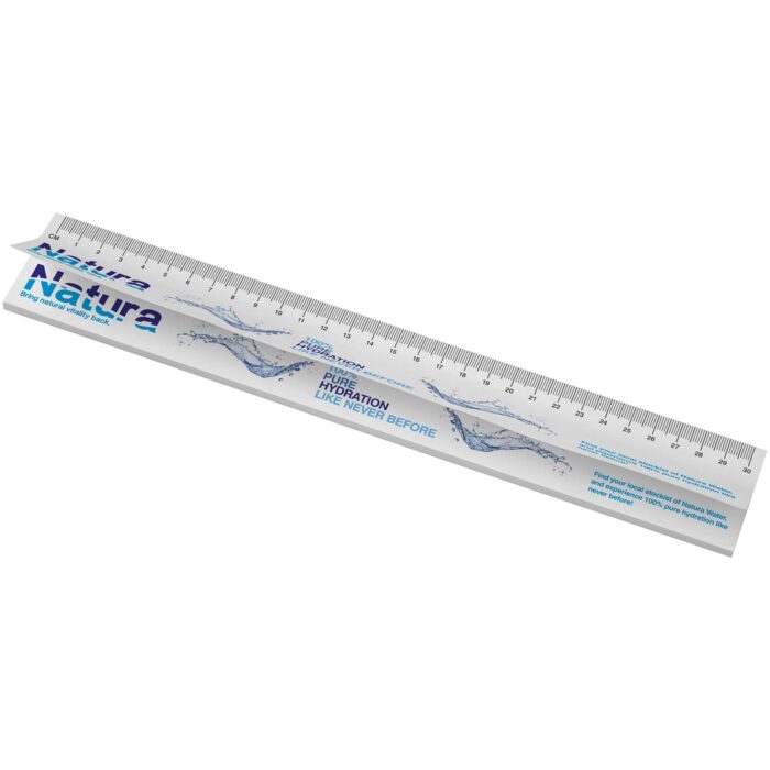 Notes autocollantes recyclées Sticky-Mate® avec règle imprimée 30 cms – Image 2