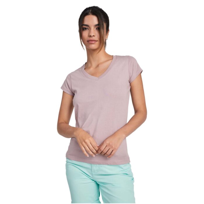 T-shirt Victoria à col en V et manches courtes pour femme – Image 5