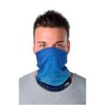 Écharpe multi-usages Lara avec impression par sublimation, couche en polaire et ourlets – Image 5