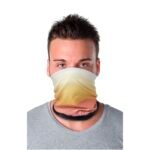 Foulard multi-usages Zoya en RPET avec impression par sublimation, ourlets et couche en polaire – Image 6