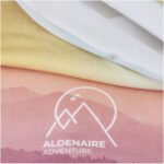 Foulard multi-usages Zoya en RPET avec impression par sublimation, ourlets et couche en polaire – Image 4