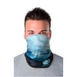 Foulard multi-usages Zoya en RPET avec impression par sublimation, ourlets et couche en polaire – Image 8