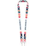 Tour de cou pour sublimation en rPET avec 2 porte-clés Leia – Image 6