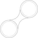 Petit aimant rond RFX™ réfléchissant en PVC M-10 RFX™ – Image 5