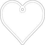 Attache réfléchissante en TPU en forme de cœur H-09 RFX™ – Image 4