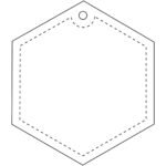Attache réfléchissante hexagonale en PVC H-12 RFX™ – Image 4