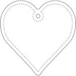 Attache légère en forme de cœur RFX™ H-16 en PVC réfléchissant – Image 4