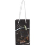 Sac en papier 170 g/m2 intégra fait à la main avec poignées torsadées en plastique, 9,5 x 4 x 17 cm – Image 2