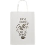 Sac en papier Kraft 120 g/m2 avec poignées torsadées, 24 x 9 x 32 cm – Image 2