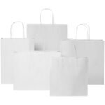 Sac en papier Kraft 120 g/m2avec poignées torsadées, 31 x 12 x 41 cm – Image 8