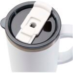 Mug Sydney 1200 ml double paroi certifié RCS avec isolation par le vide et couche de cuivre avec paille – Image 6