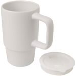 Mug Carter en céramique de 450 ml avec couvercle en plastique – Image 4