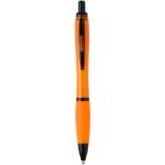 Stylo bille Nash en plastique recyclé avec garnitures noires (encre noire) – Image 10