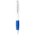 Stylo bille avec corps blanc et grip coloré Nash (encre noire) – Image 12