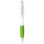 Stylo bille avec corps blanc et grip coloré Nash (encre noire) – Image 15