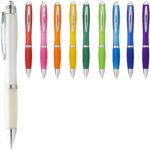 Stylo bille avec corps et grip colorés Nash (encre bleue) – Image 5