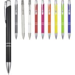 Stylo bille rétractable en aluminium Moneta (encre noire) – Image 8