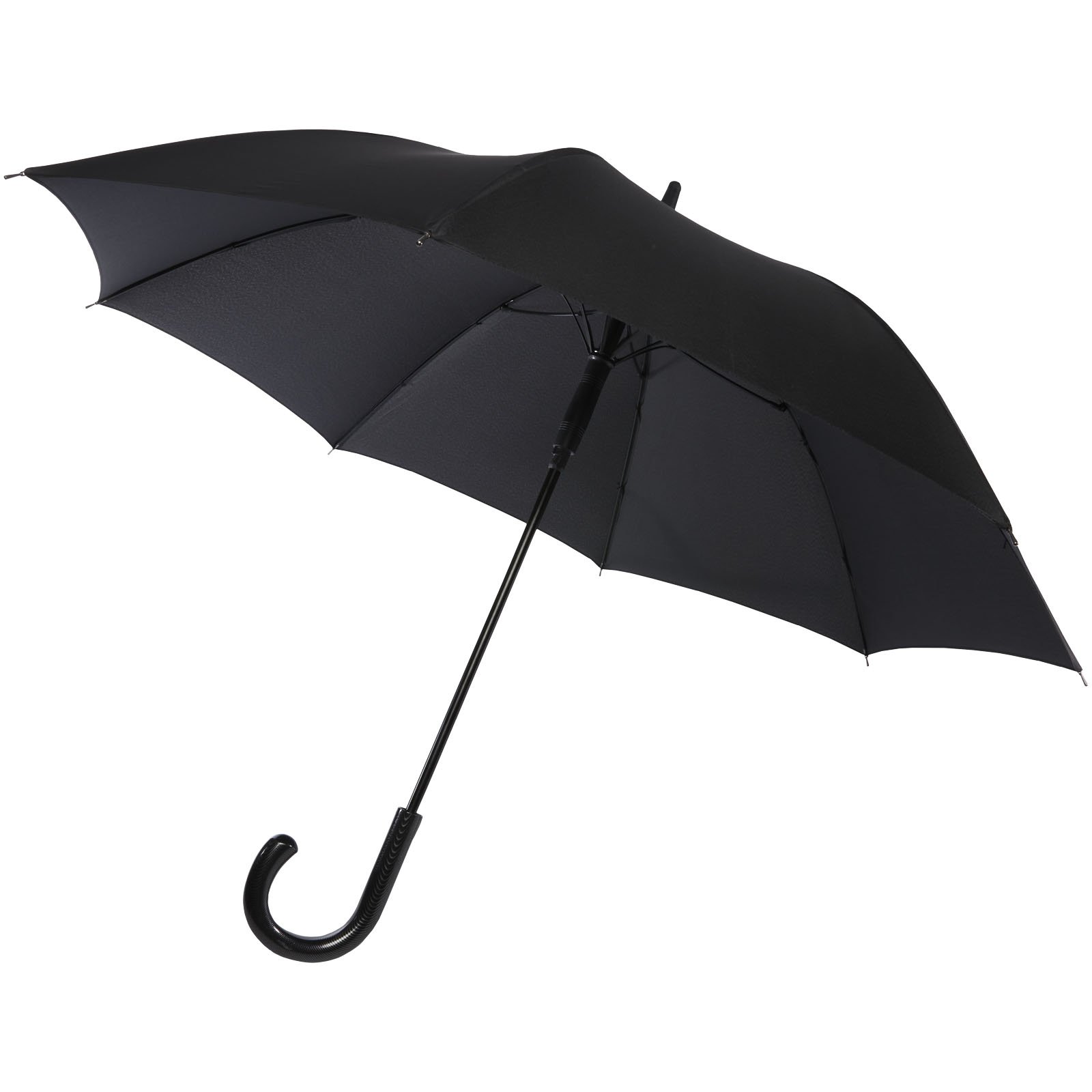 10941390-1 Parapluie Fontana de 23" à ouverture automatique avec aspect carbone et poignée courbe – Image 1