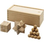 Casse-tête chinois Brainiac 3 pièces en bois – Image 3