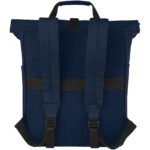 Sac à dos pour ordinateur portable Joey de 15 L en toile recyclée GRS 15 pouces avec dessus enroulable – Image 4