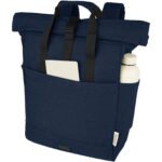 Sac à dos pour ordinateur portable Joey de 15 L en toile recyclée GRS 15 pouces avec dessus enroulable – Image 5